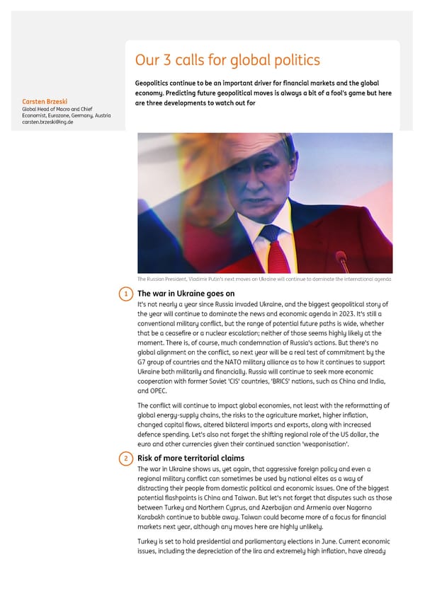 ING Global Economic Outlook 2023 - Page 21
