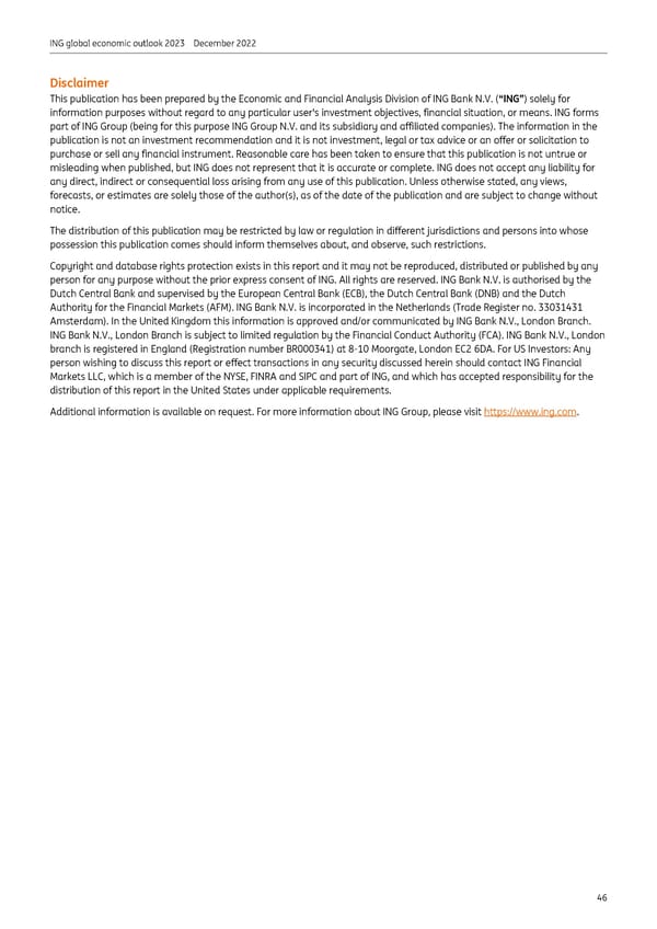 ING Global Economic Outlook 2023 - Page 46