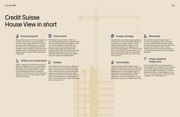 Credit Suisse Investment Outlook 2023 - Page 6