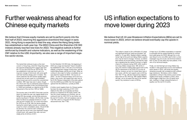 Credit Suisse Investment Outlook 2023 - Page 21