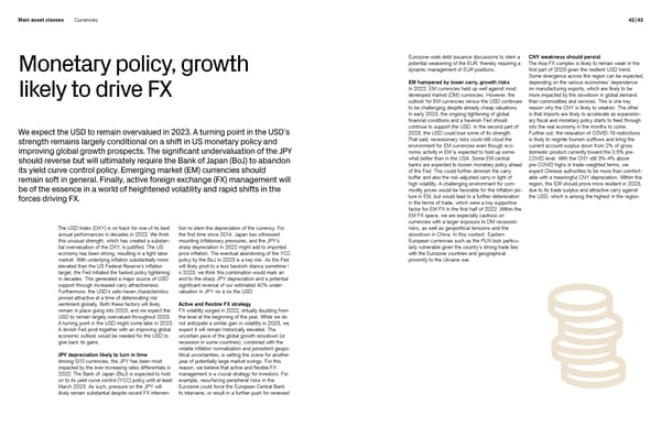 Credit Suisse Investment Outlook 2023 - Page 22