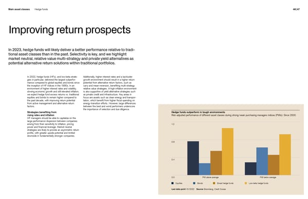 Credit Suisse Investment Outlook 2023 - Page 24