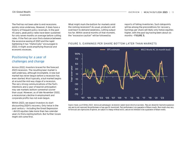 Citi Wealth Outlook 2023 - Page 13