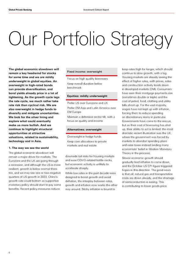 HSBC Investment Outlook Q1 2023 - Page 6