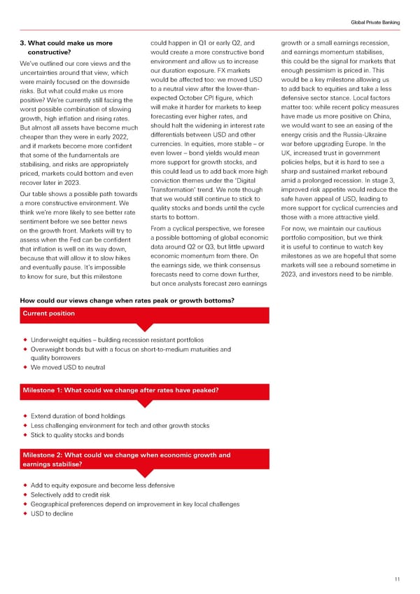 HSBC Investment Outlook Q1 2023 - Page 11