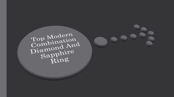 Top Modern Combination Diamond And Sapphire Ring - Page 1