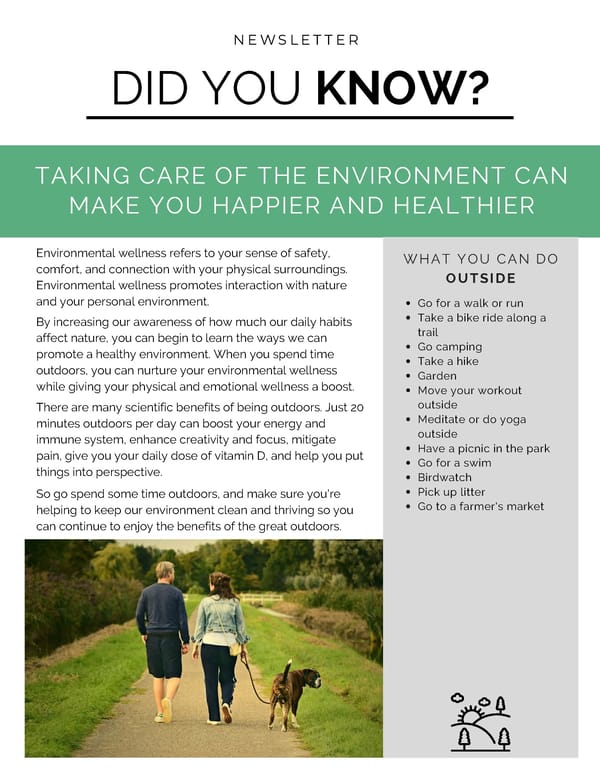 Environmental Wellness - Page 1