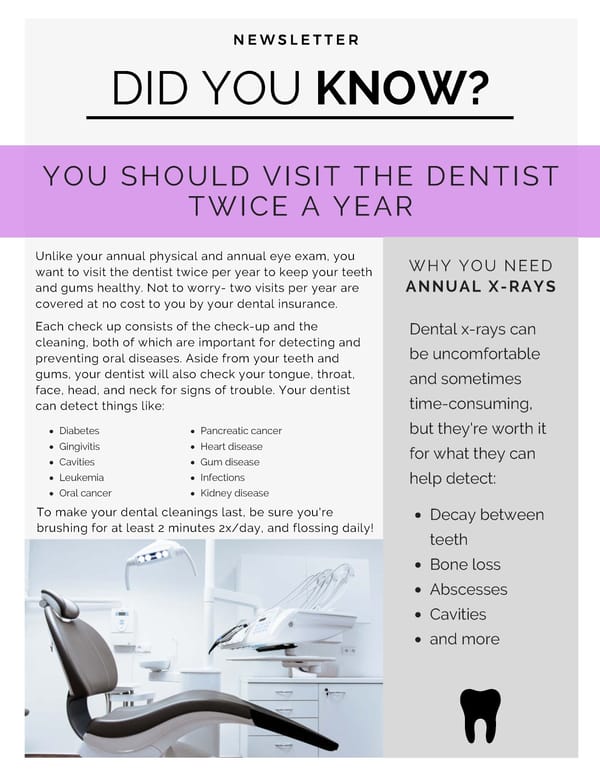 Dental Cleanings - Page 1