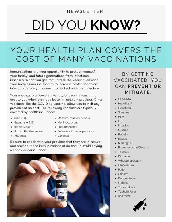 Vaccinations - Page 1