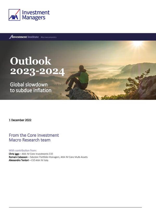 AXA IM Outlook 2023 full report - Page 1