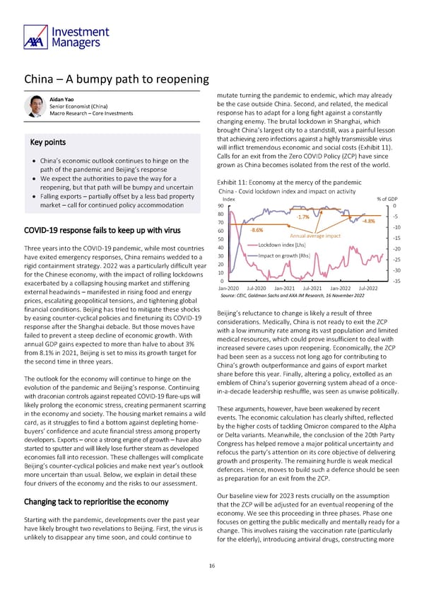 AXA IM Outlook 2023 full report - Page 16