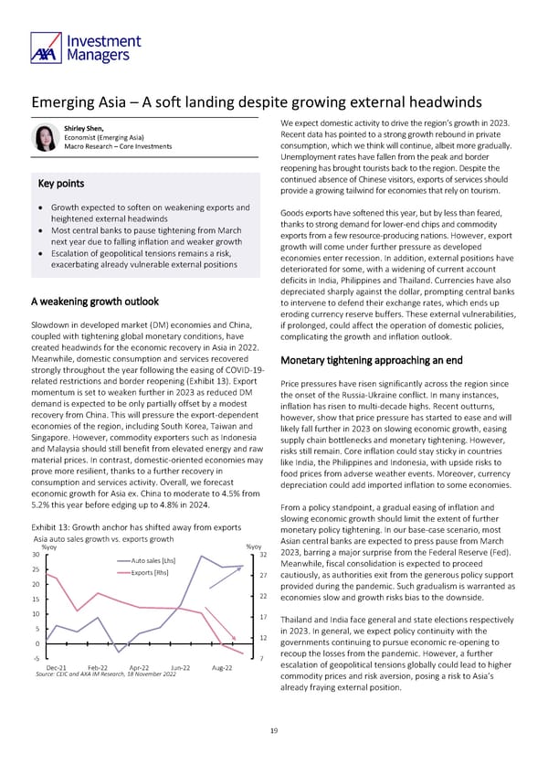 AXA IM Outlook 2023 full report - Page 19