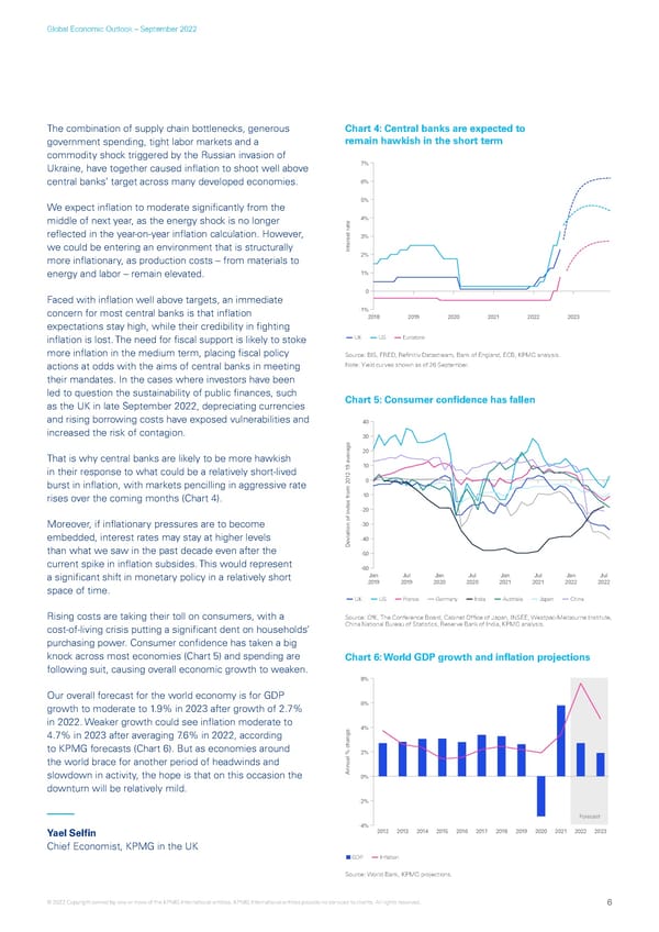 KPMG Global Economic Outlook - H2 2022 report - Page 6