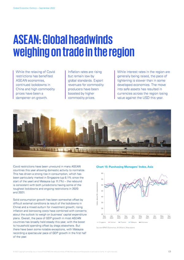 KPMG Global Economic Outlook - H2 2022 report - Page 17