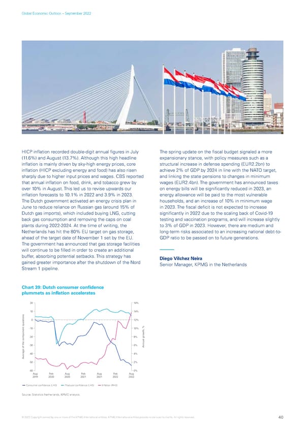 KPMG Global Economic Outlook - H2 2022 report - Page 40