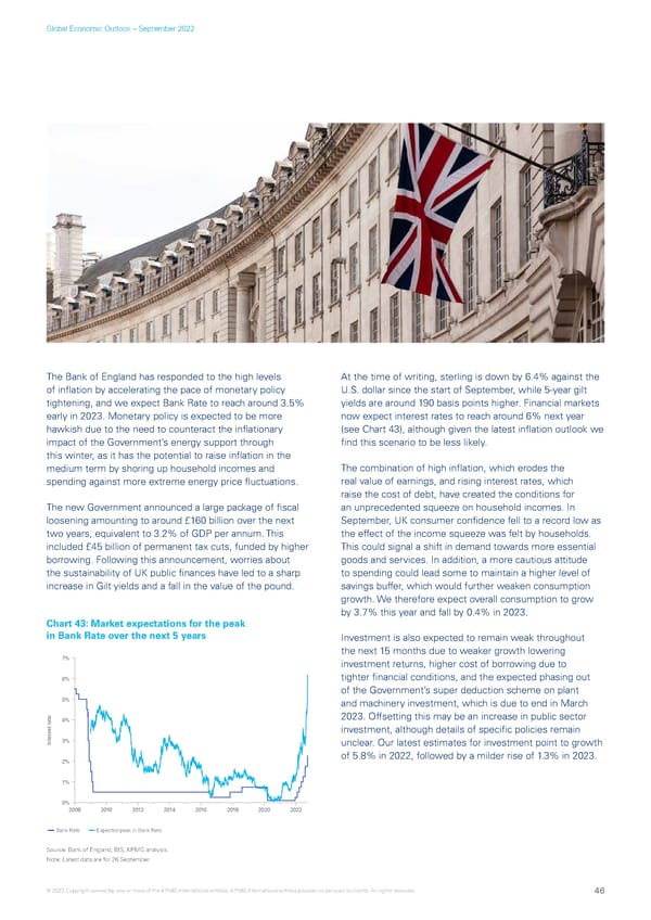 KPMG Global Economic Outlook - H2 2022 report - Page 46