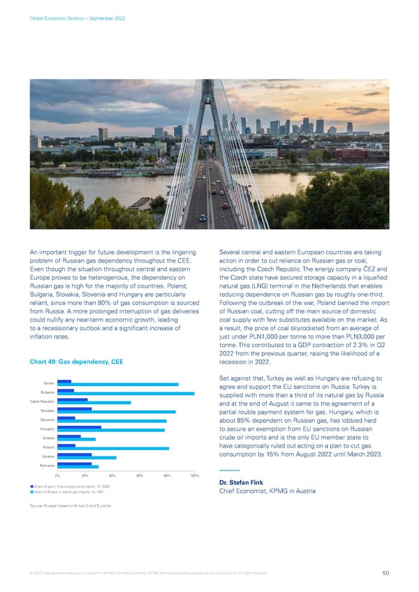 KPMG Global Economic Outlook - H2 2022 report - Page 50