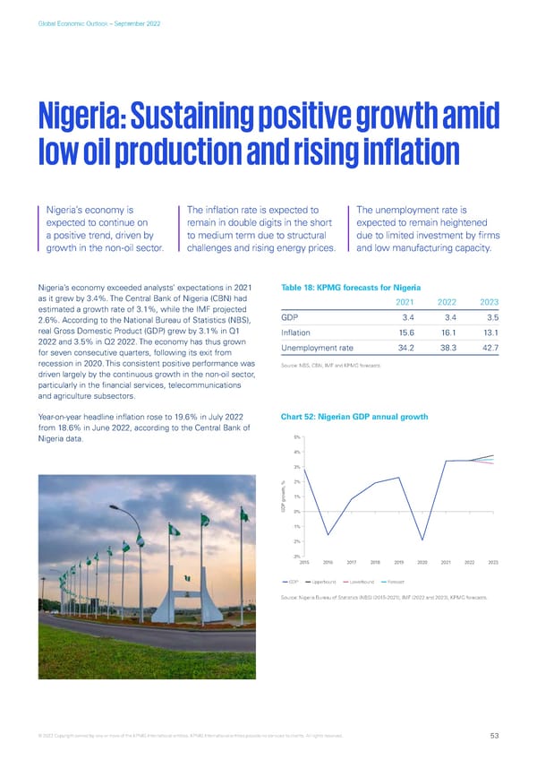 KPMG Global Economic Outlook - H2 2022 report - Page 53