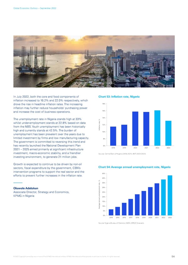 KPMG Global Economic Outlook - H2 2022 report - Page 54