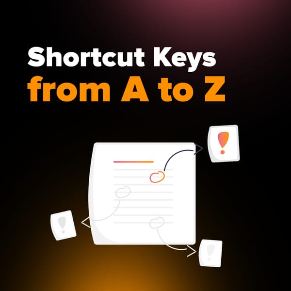 Shortcut Keys from A to Z - Page 1