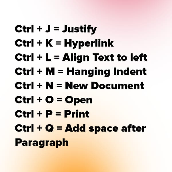 Shortcut Keys from A to Z - Page 3