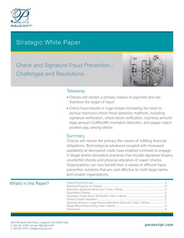 White Paper Check and Signature Fraud web - Page 1