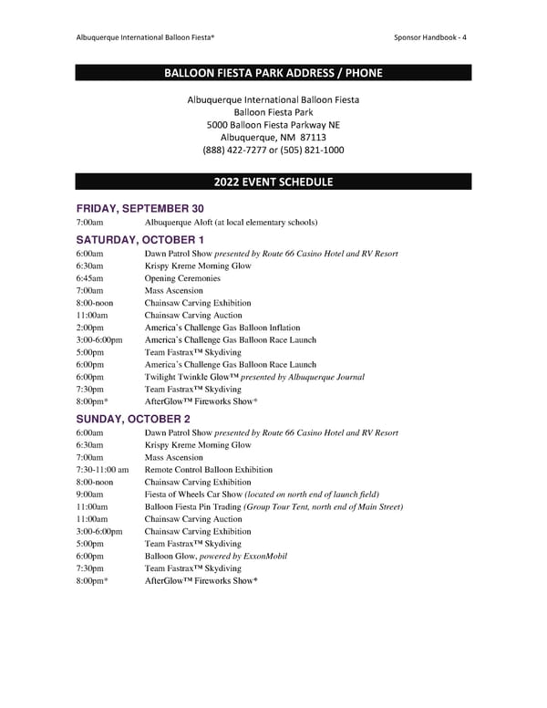 Sponsor and Exhibitor Handbook - Page 4