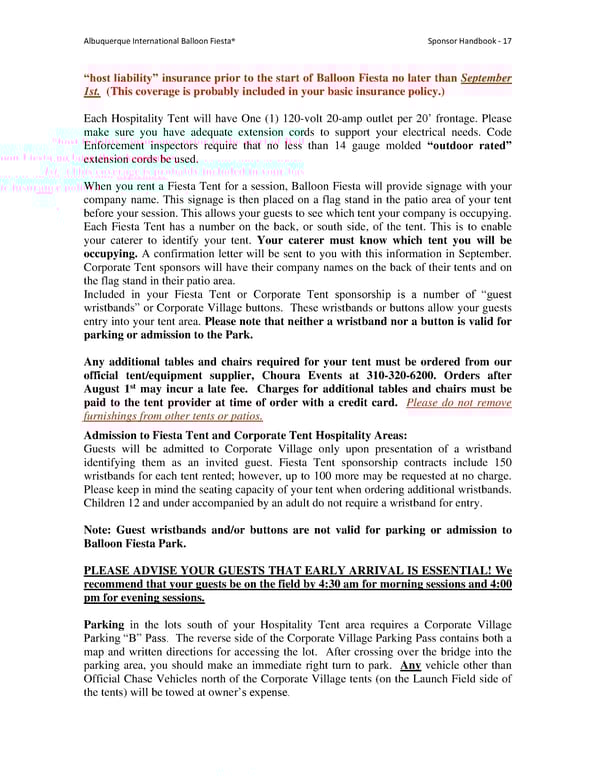 Sponsor and Exhibitor Handbook - Page 17