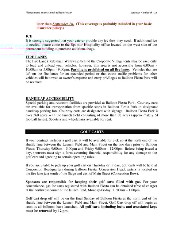 Sponsor and Exhibitor Handbook - Page 19