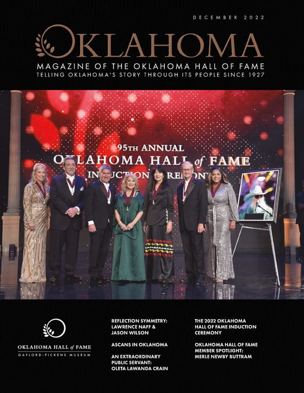 December 2022 Oklahoma Hall of Fame Magazine - Page 1
