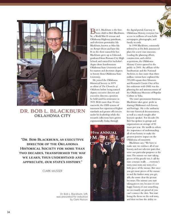 December 2022 Oklahoma Hall of Fame Magazine - Page 36