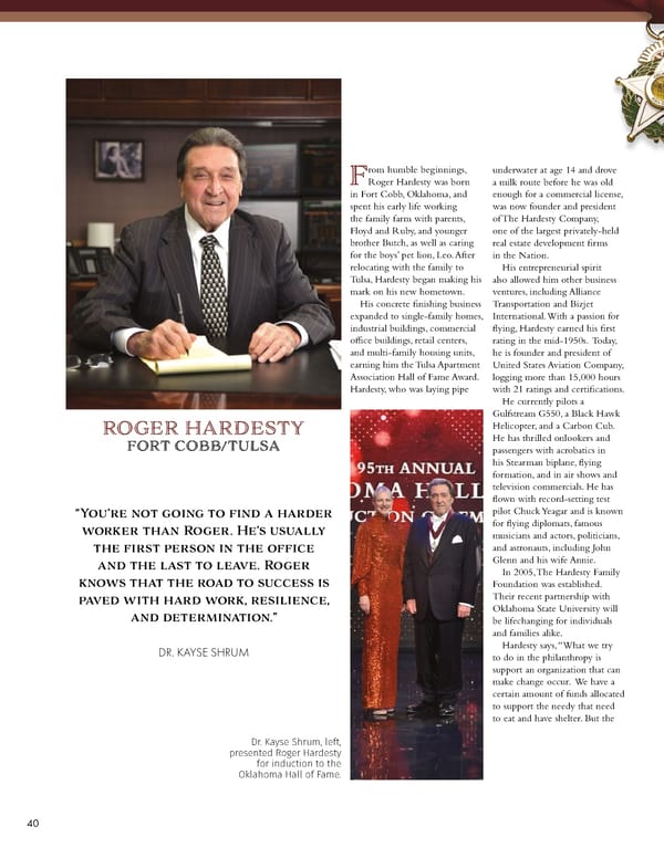 December 2022 Oklahoma Hall of Fame Magazine - Page 42