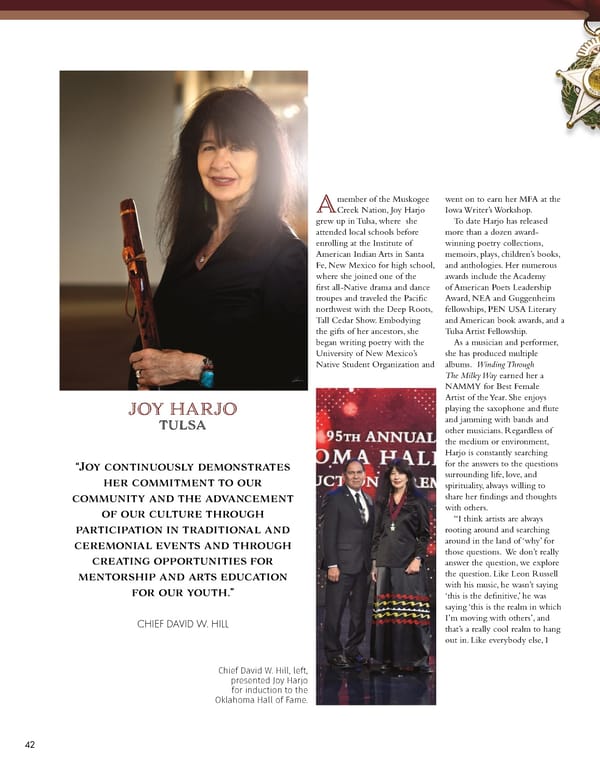 December 2022 Oklahoma Hall of Fame Magazine - Page 44
