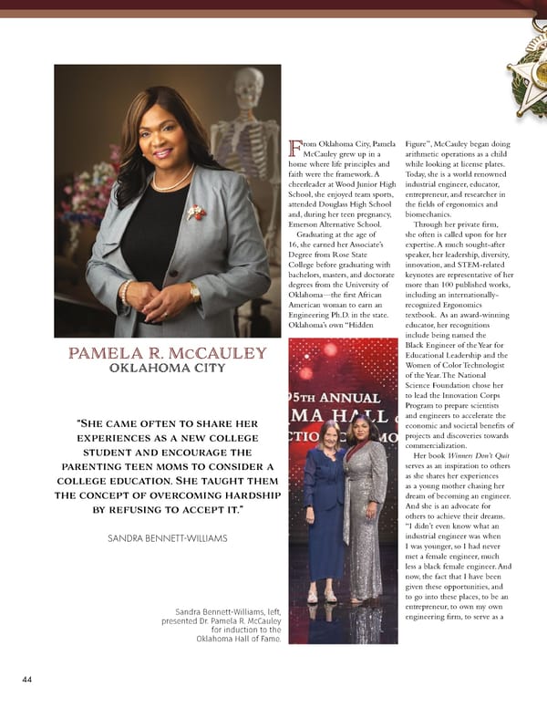December 2022 Oklahoma Hall of Fame Magazine - Page 46