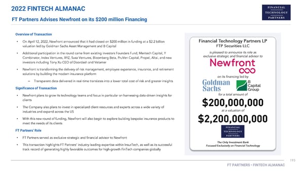 FT Partners 2022 FinTech Almanac - Page 193