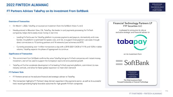 FT Partners 2022 FinTech Almanac - Page 196