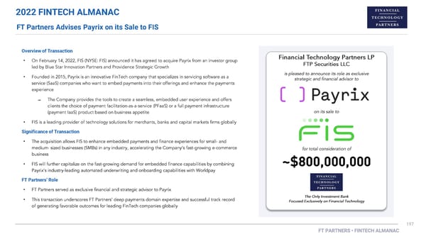 FT Partners 2022 FinTech Almanac - Page 197