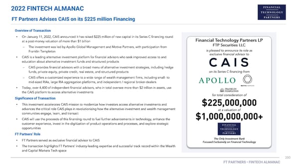 FT Partners 2022 FinTech Almanac - Page 200