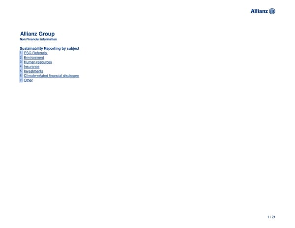 Non-Financial Supplement - Page 1