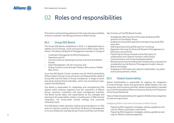 Allianz ESG Integration Framework - Page 5
