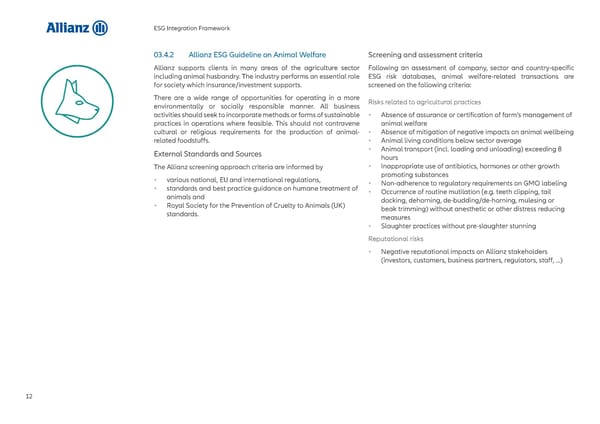 Allianz ESG Integration Framework - Page 13