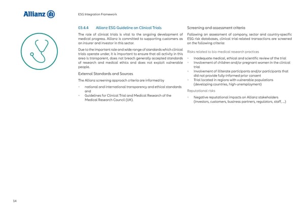 Allianz ESG Integration Framework - Page 15