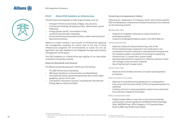 Allianz ESG Integration Framework - Page 20