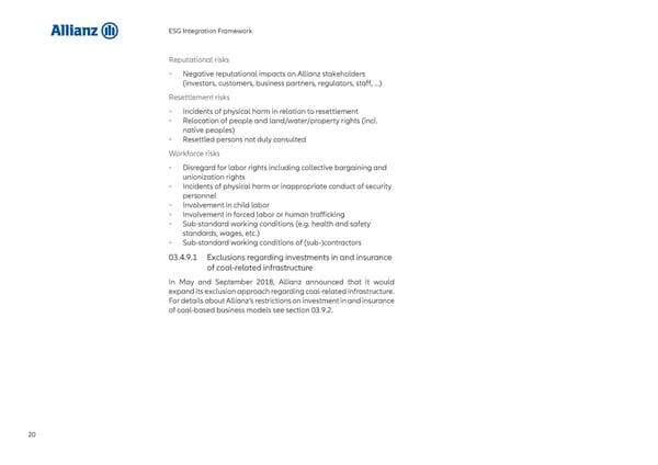 Allianz ESG Integration Framework - Page 21