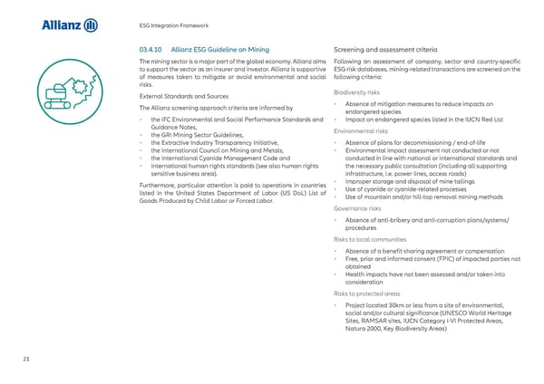 Allianz ESG Integration Framework - Page 22