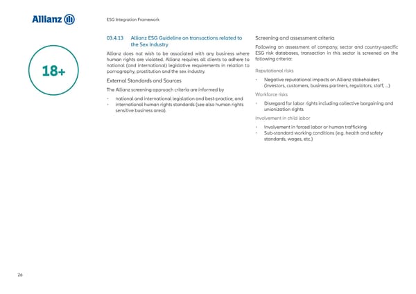 Allianz ESG Integration Framework - Page 27