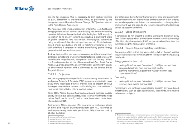 Allianz ESG Integration Framework - Page 34
