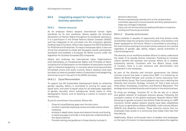 Allianz ESG Integration Framework - Page 42