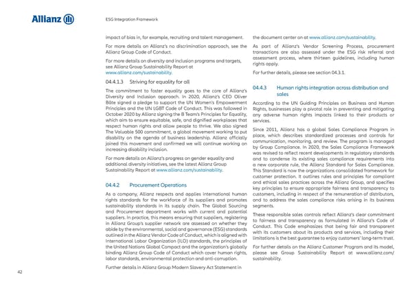 Allianz ESG Integration Framework - Page 43