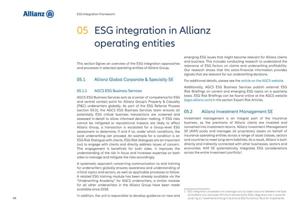 Allianz ESG Integration Framework - Page 45